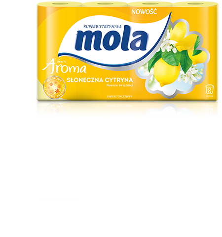 Toilettenpapier, FRISCHES AROMA mit Sonnenzitronenduft in Gelb by https://Shop.Riedel24.de