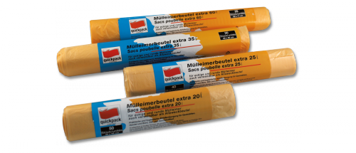 5x Müllbeutel gelb HDPE, 60 Liter