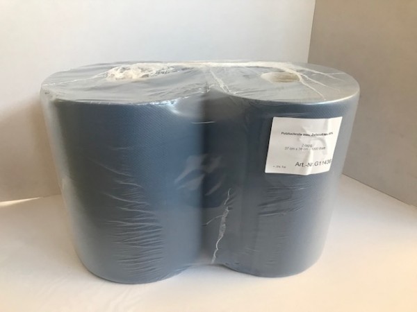 Putztuchrolle 2-lagig Recycling, 2 x 1000 Blatt / 360m Rolle , 36 x 37 cm 11346